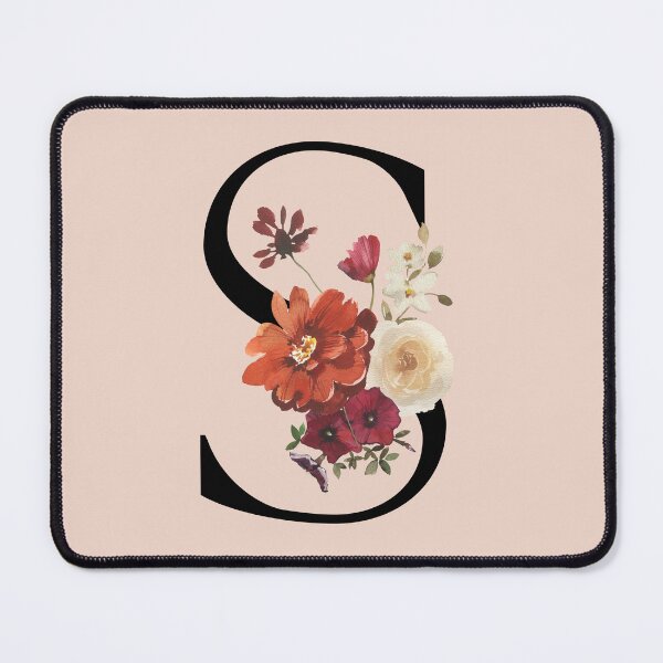 Item preview, Letter S Vintage Florals designed and sold by WildAliceArt.