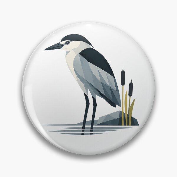 Item preview, Silent Black-crowned Night Heron designed and sold by Norvian.