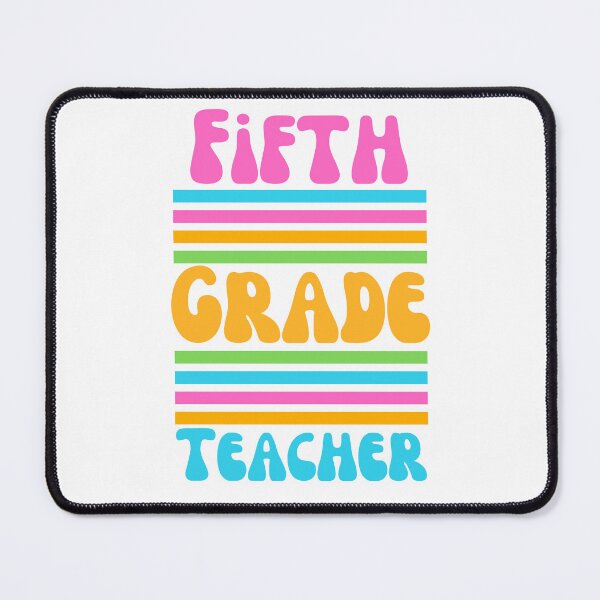 Item preview, FIFTH GRADE TEACHER Virbrant Colors Bubble Font designed and sold by JaymeOctober.
