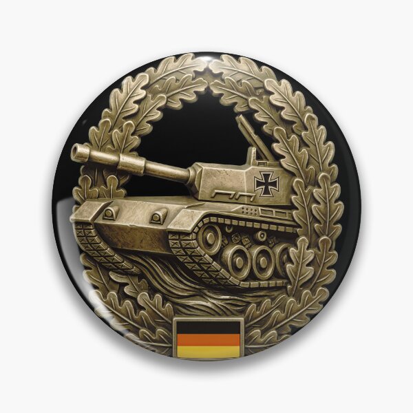 Item preview, Tank Beret Badge - Military Design designed and sold by The Anti-Utopian.