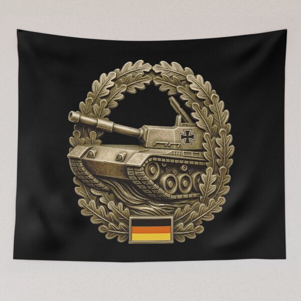Item preview, Tank Beret Badge - Military Design designed and sold by The Anti-Utopian.