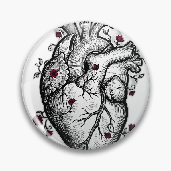 Item preview, Anatomical Book Page Heart Emotional Damage designed and sold by ryanguas.