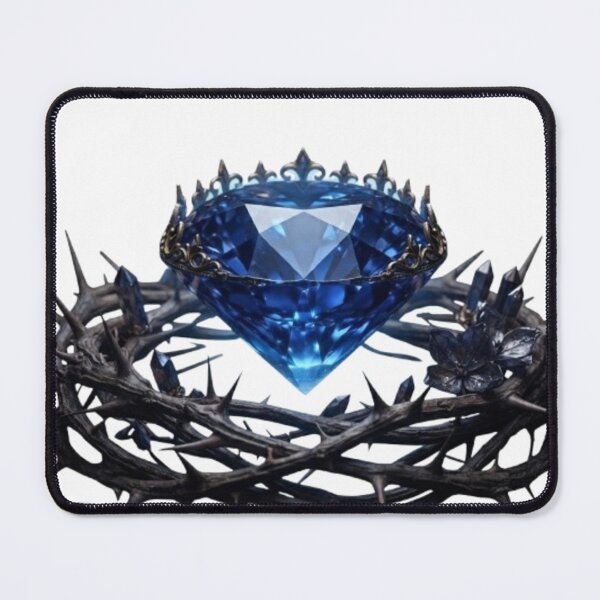 Item preview, Gothic Blue Sapphire Diamond in Crown of Thorns designed and sold by Zacushi.