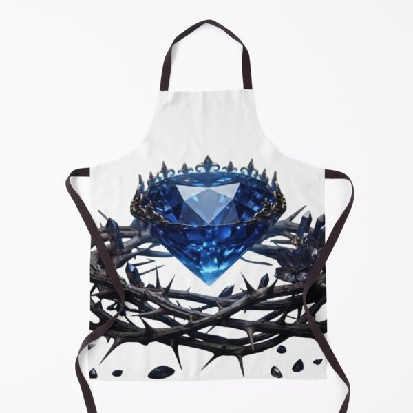 Item preview, Gothic Blue Sapphire Diamond in Crown of Thorns designed and sold by Zacushi.