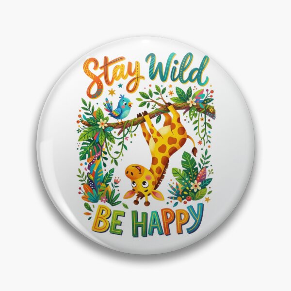 Item preview, Stay Wild Giraffe Collage – Playful Animal Tee designed and sold by Artify24.