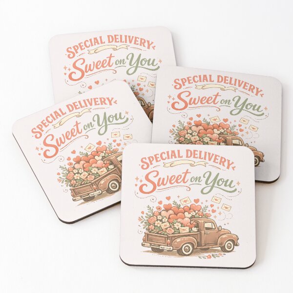 Item preview, Special Delivery Sweet on You Vintage Valentine Pickup Truck designed and sold by inkoutninja.