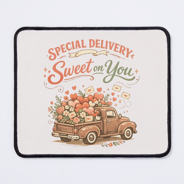 Item preview, Special Delivery Sweet on You Vintage Valentine Pickup Truck designed and sold by inkoutninja.