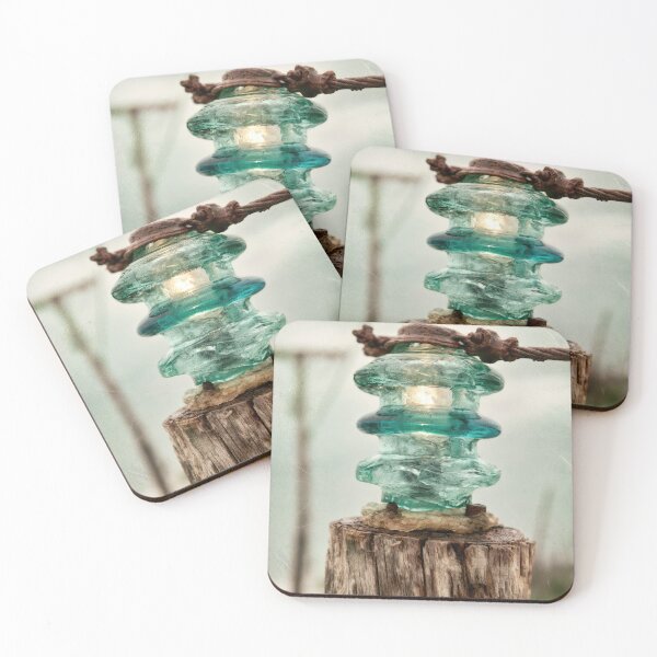 Item preview, Glass Insulator on Pole designed and sold by Elisabeth Lucas.