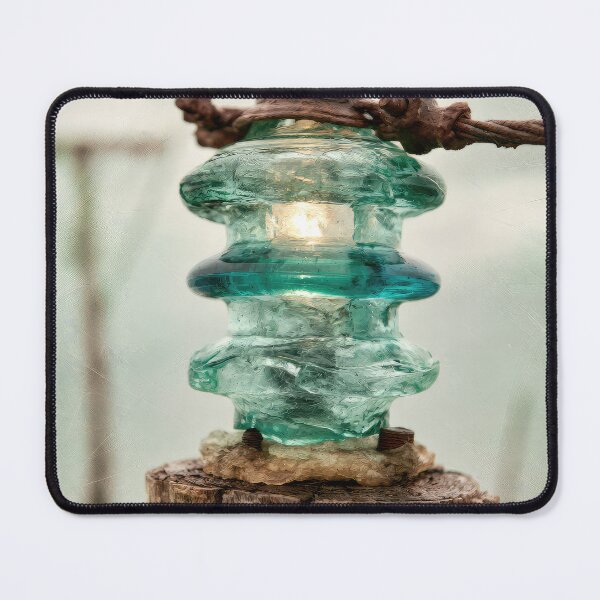 Item preview, Glass Insulator on Pole designed and sold by Elisabeth Lucas.