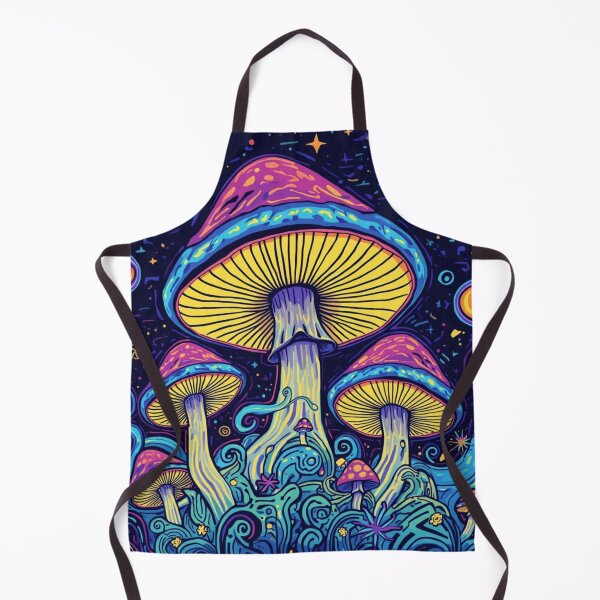 Item preview, Trippy Neon Mushrooms in Cosmic Space Art designed and sold by Uniquely Yours.