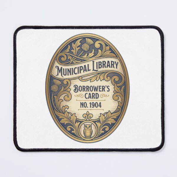 Item preview, Vintage Gold Library Card Art Nouveau designed and sold by ryanguas.