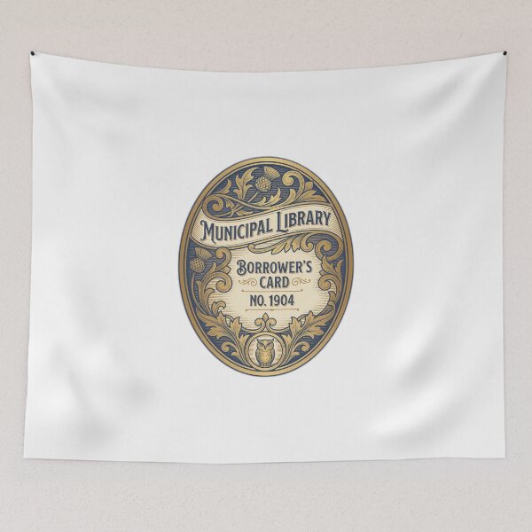 Item preview, Vintage Gold Library Card Art Nouveau designed and sold by ryanguas.