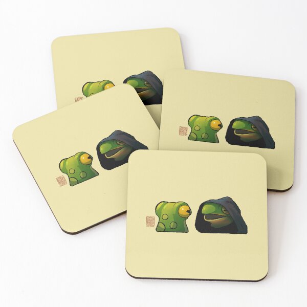 Item preview, Evil Dark Frog Cute Expression Reaction Animal Asian Art Illustration designed and sold by DingHuArt.