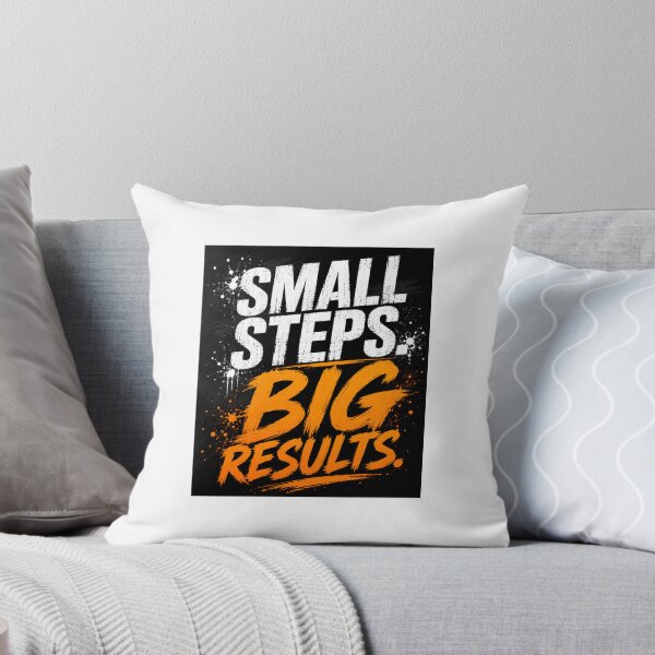 Item preview, SMALL STEPS. BIG RESULTS. |Motivational Typography Design  designed and sold by Bathu Designs.
