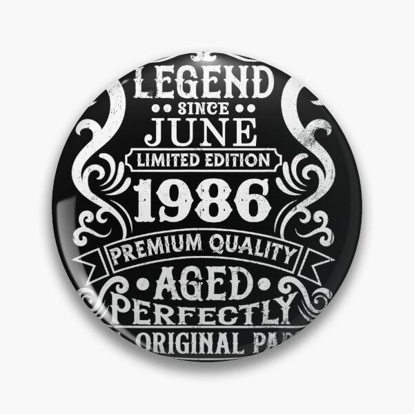 Item preview, Aged To Perfection 1986 Vintage Birthday Limited Edition Retro Gift designed and sold by OliviaHayesArt.