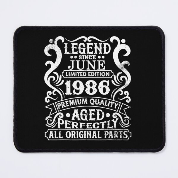 Item preview, Aged To Perfection 1986 Vintage Birthday Limited Edition Retro Gift designed and sold by OliviaHayesArt.