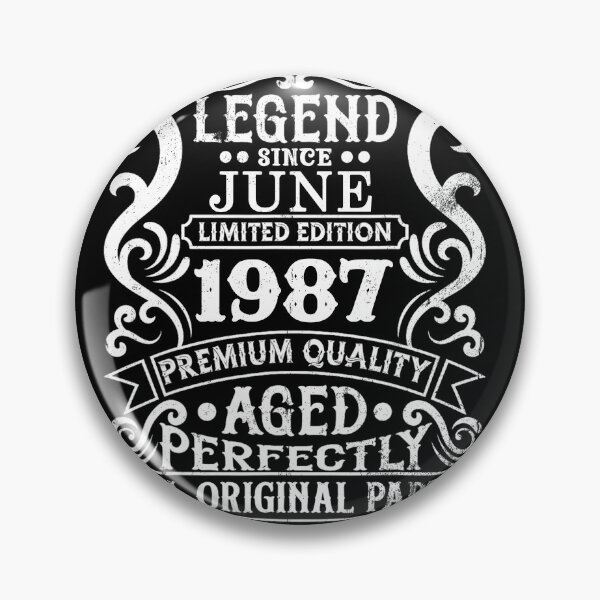 Item preview, Aged To Perfection 1987 Vintage Birthday Limited Edition Retro Gift designed and sold by OliviaHayesArt.