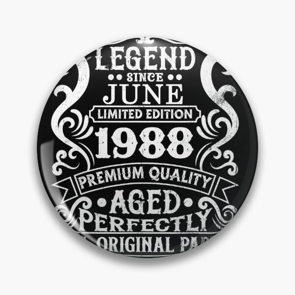 Item preview, Aged To Perfection 1988 Vintage Birthday Limited Edition Retro Gift designed and sold by OliviaHayesArt.