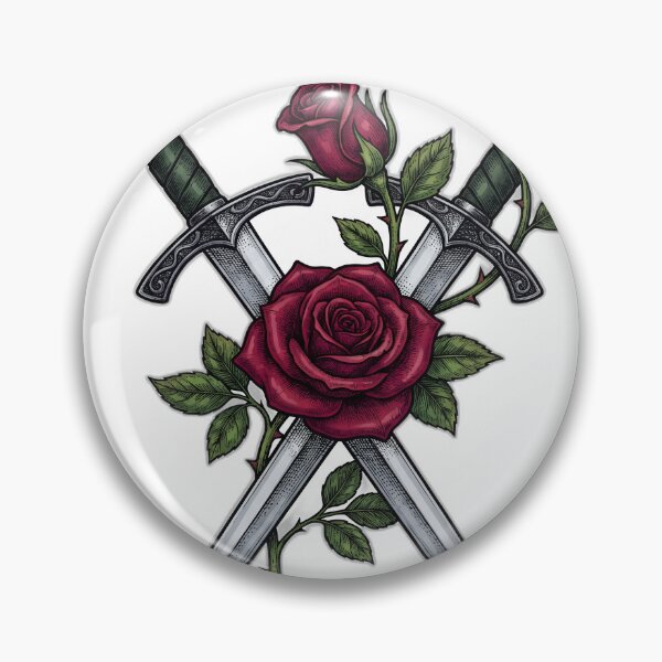 Item preview, Enemies To Lovers Crossed Swords And Rose designed and sold by ryanguas.