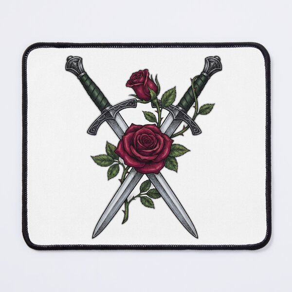 Item preview, Enemies To Lovers Crossed Swords And Rose designed and sold by ryanguas.
