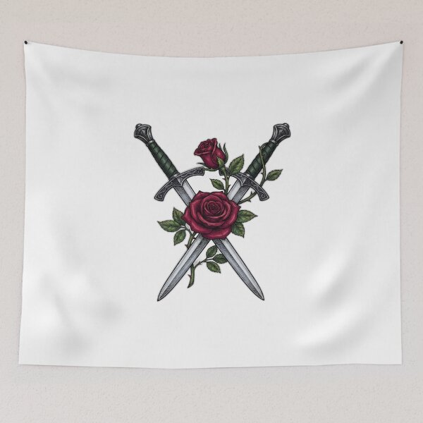 Item preview, Enemies To Lovers Crossed Swords And Rose designed and sold by ryanguas.