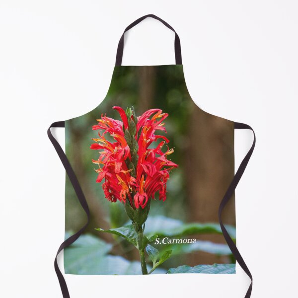 Item preview, Vibrant Red Tropical Flower Closeup - Botanical Nature Photography designed and sold by AuraInkSC.