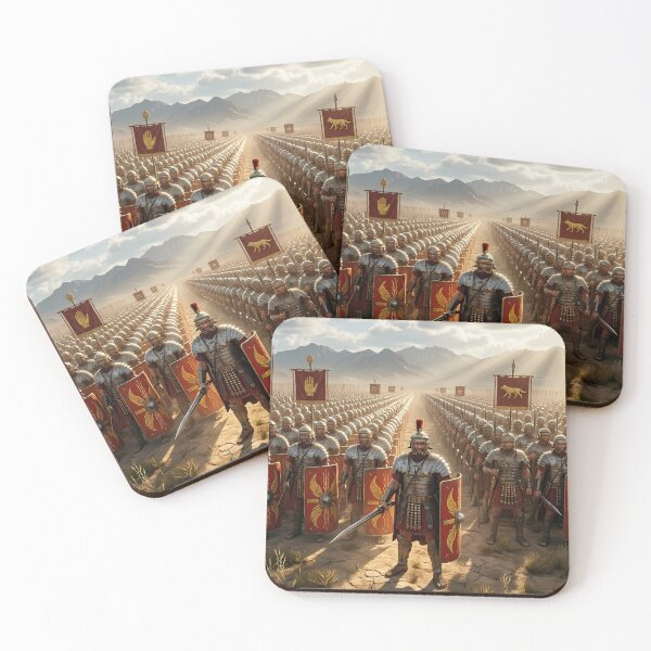 Item preview, Epic Roman Warrior Fiery Battlefield Art designed and sold by GalleryBrisArt.