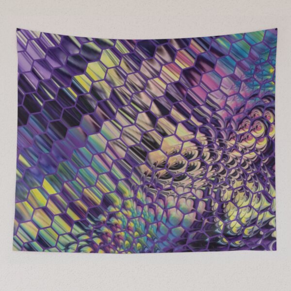 Item preview, Purple Mushroom Trip Pattern designed and sold by Shy Fractal Designs.
