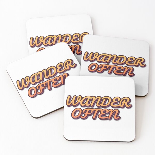Item preview, "WANDER OFTEN" Retro Typography Hoodie designed and sold by QuirkThreadsCo.