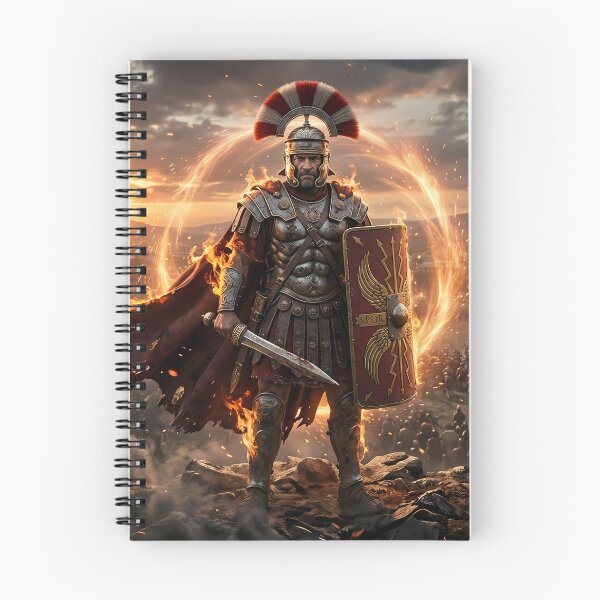 Item preview, Epic Roman Warrior Fiery Battlefield Art designed and sold by GalleryBrisArt.
