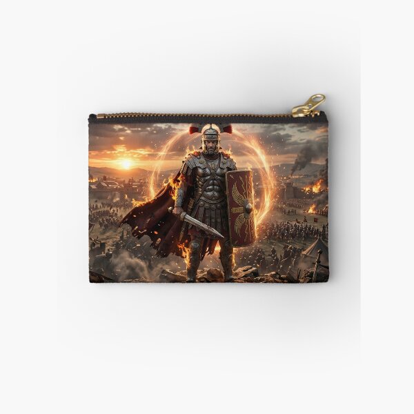 Item preview, Epic Roman Warrior Fiery Battlefield Art designed and sold by GalleryBrisArt.