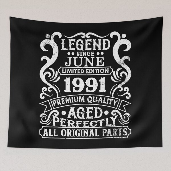 Item preview, Aged To Perfection 1991 Vintage Birthday Limited Edition Retro Gift designed and sold by OliviaHayesArt.