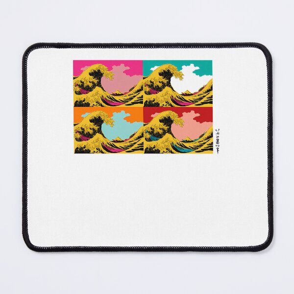 Item preview, Colorful Great Wave Landscape Collage designed and sold by EvocatiVerse.