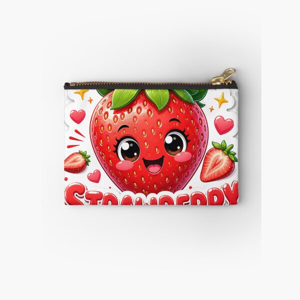 Artikelvorschau, Erdbeere Kawaii Niedliche Lächelnde Frucht Süße Beere Cartoon entworfen und verkauft von MR4me.