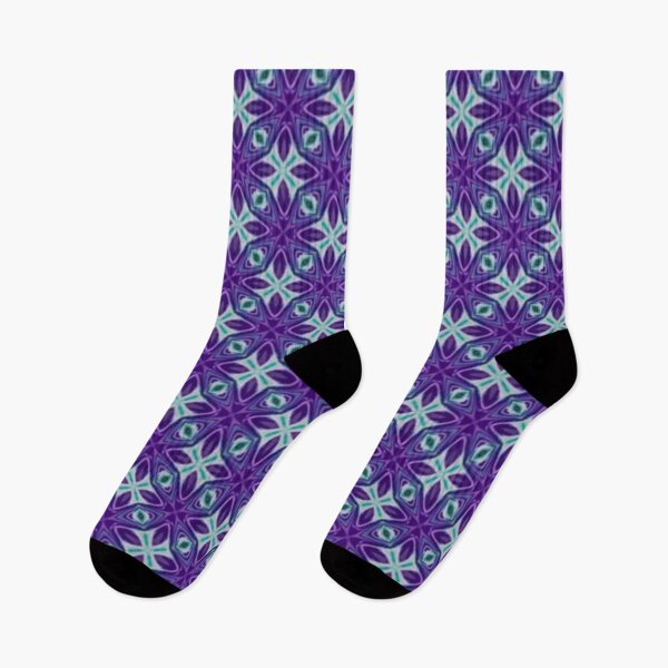 Item preview, Purple Flannel Cross Pattern designed and sold by Shy Fractal Designs.