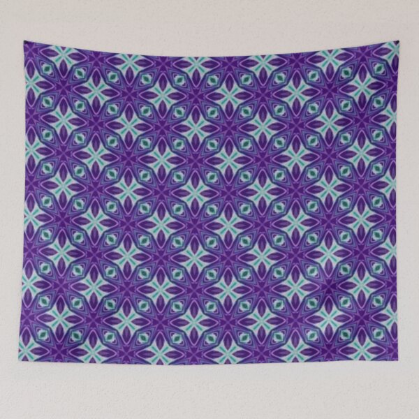 Item preview, Purple Flannel Cross Pattern designed and sold by Shy Fractal Designs.