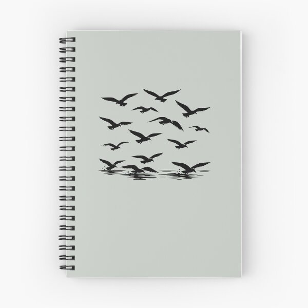 Item preview, Where the Seagulls Soar Black Silhouette designed and sold by taiche.