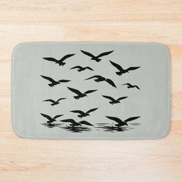 Item preview, Where the Seagulls Soar Black Silhouette designed and sold by taiche.