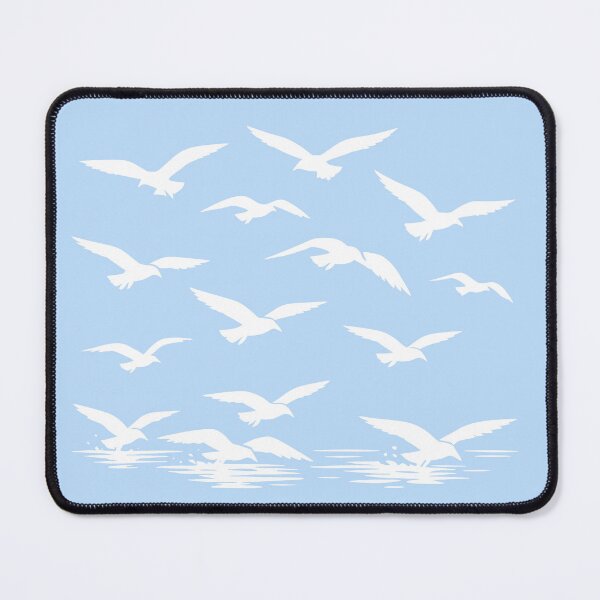 Item preview, Where the Seagulls Soar White Silhouette designed and sold by taiche.