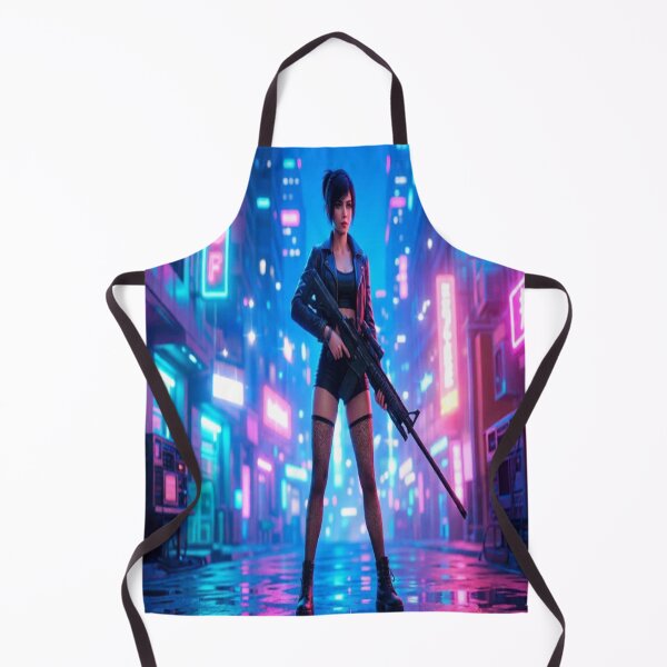 Item preview, Cyberpunk Urban Soldier Neon Alley designed and sold by JMAVILA ART.
