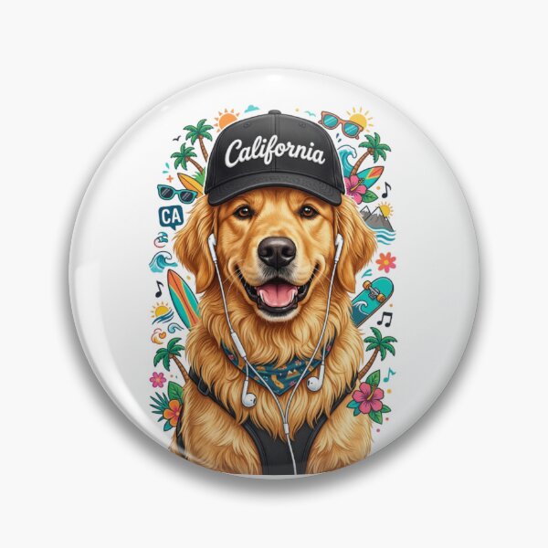 Item preview, California Retriever Collage – Casual Humor Tee designed and sold by Artify24.
