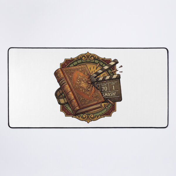 Item preview, The Book Was Better Smashed Movie Clapperboard designed and sold by ryanguas.