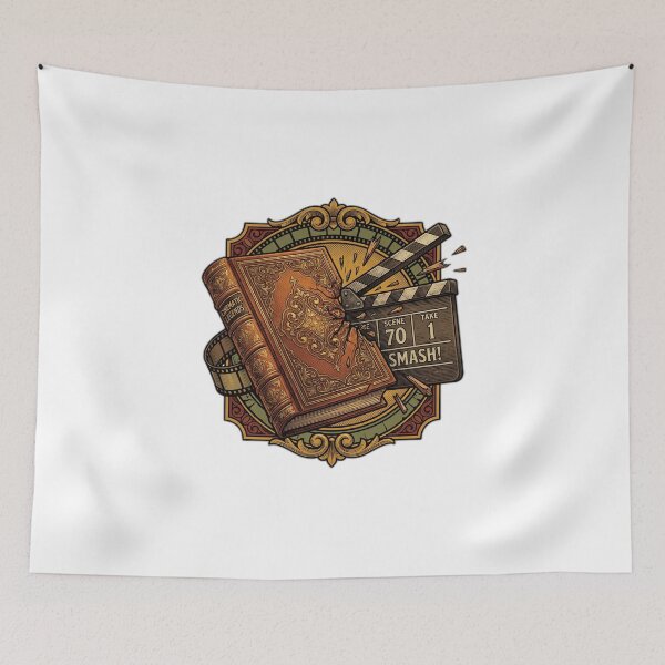 Item preview, The Book Was Better Smashed Movie Clapperboard designed and sold by ryanguas.