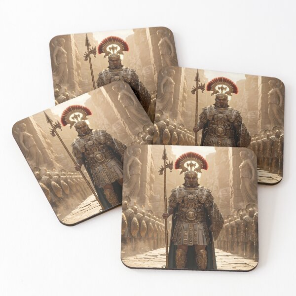 Item preview, Epic Roman Warrior Fiery Battlefield Art designed and sold by GalleryBrisArt.