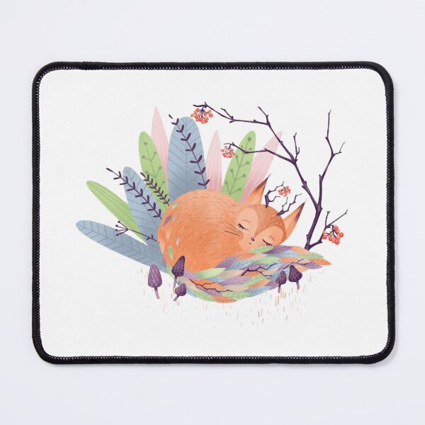 Item preview, Cozy Sleeping Red Fox Watercolor Art designed and sold by Forestelena.