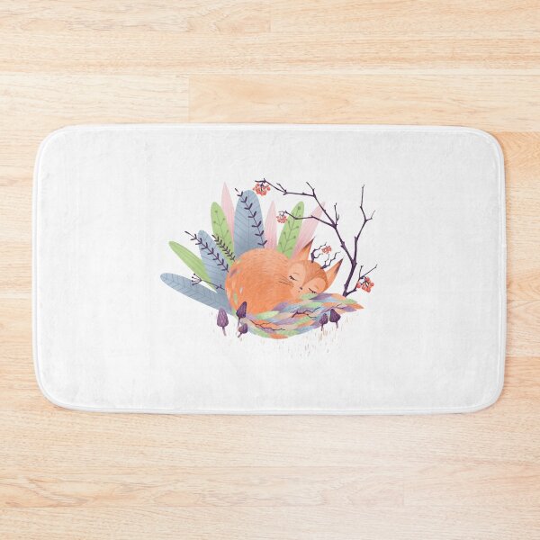 Item preview, Cozy Sleeping Red Fox Watercolor Art designed and sold by Forestelena.