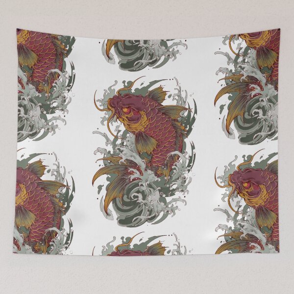Item preview, Koi fish tattoo art designed and sold by MendaciousMina.