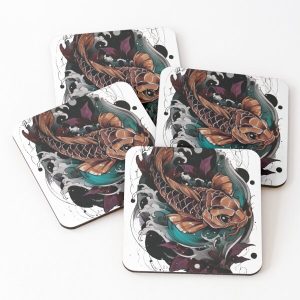 Item preview, Koi fish tattoo art designed and sold by MendaciousMina.