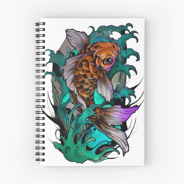 Item preview, Koi fish tattoo art designed and sold by MendaciousMina.