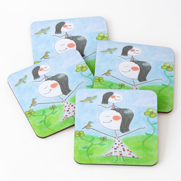 Item preview, Child With Mother And Birds designed and sold by Ameljor Designs.